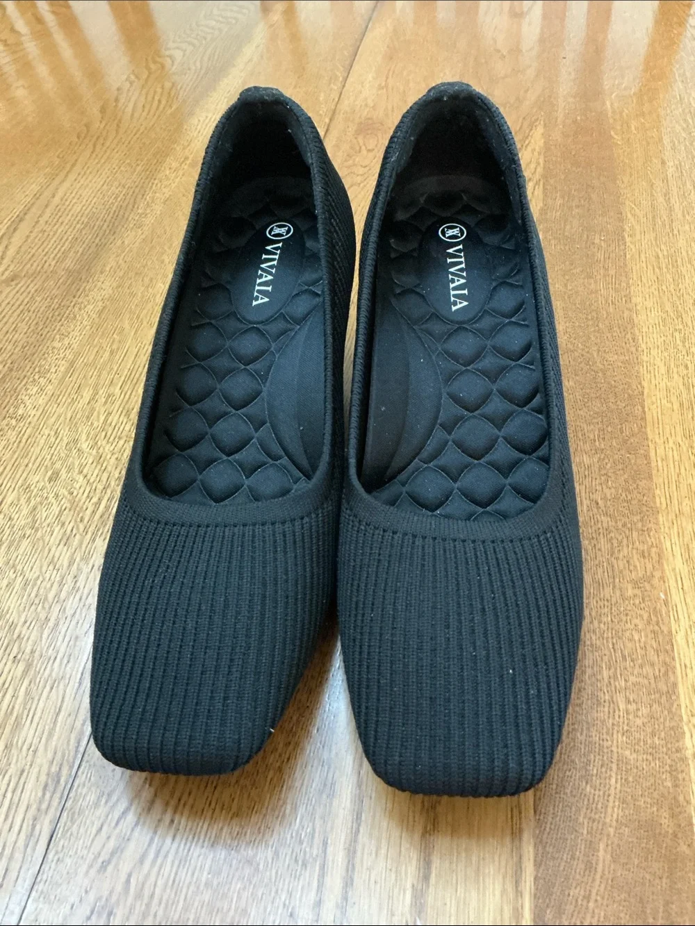 Woman’s Vivaia black square toe wedge heel. Size 37.5. 2” heel.Barely worn! Cute